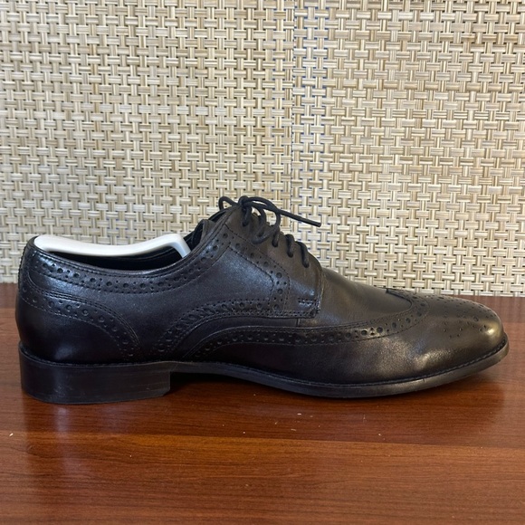 🌟HP🌟Nunn Bush Black Leather Nelson Wingtip Dress Casual Oxford 10M - Picture 5 of 13